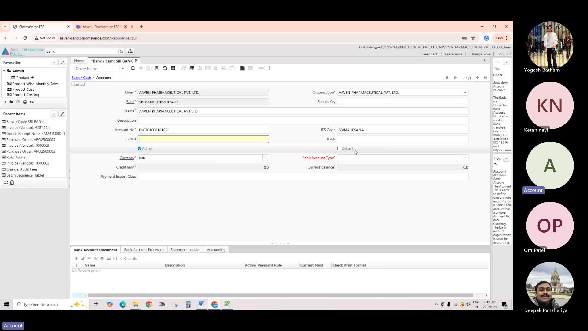 Aaven Session 27 - Accounting