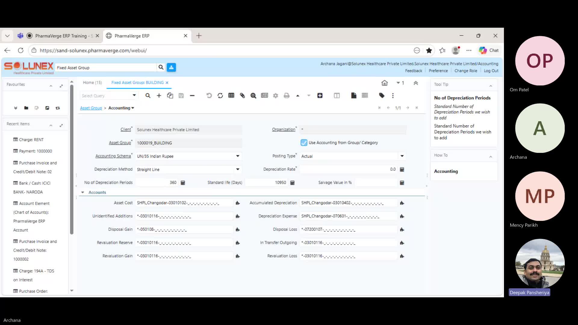 Solunex Session 19 - Fixed Asset